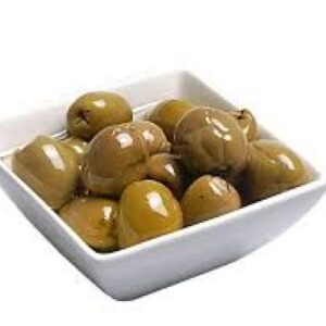 Groene knoflook olijven