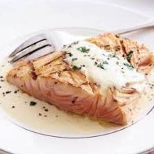 Zalmfilet in dillesaus